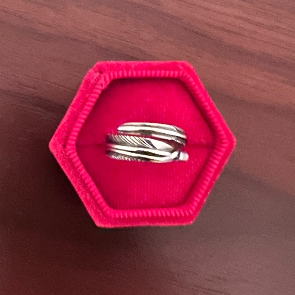 Sterling Silver Feather Ring